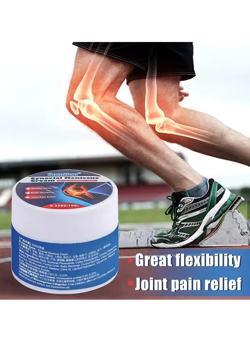 Synovial Meniscus Cream, Pain Relief Ointment, Promote Mobility and Flexibility, Support Joint Health, Encourage Joint Strength and Density 10g*3